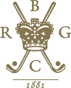 Royal Belfast Golf Club logo in gold