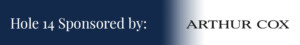 Arthur Cox Sponsor Logo hole 14