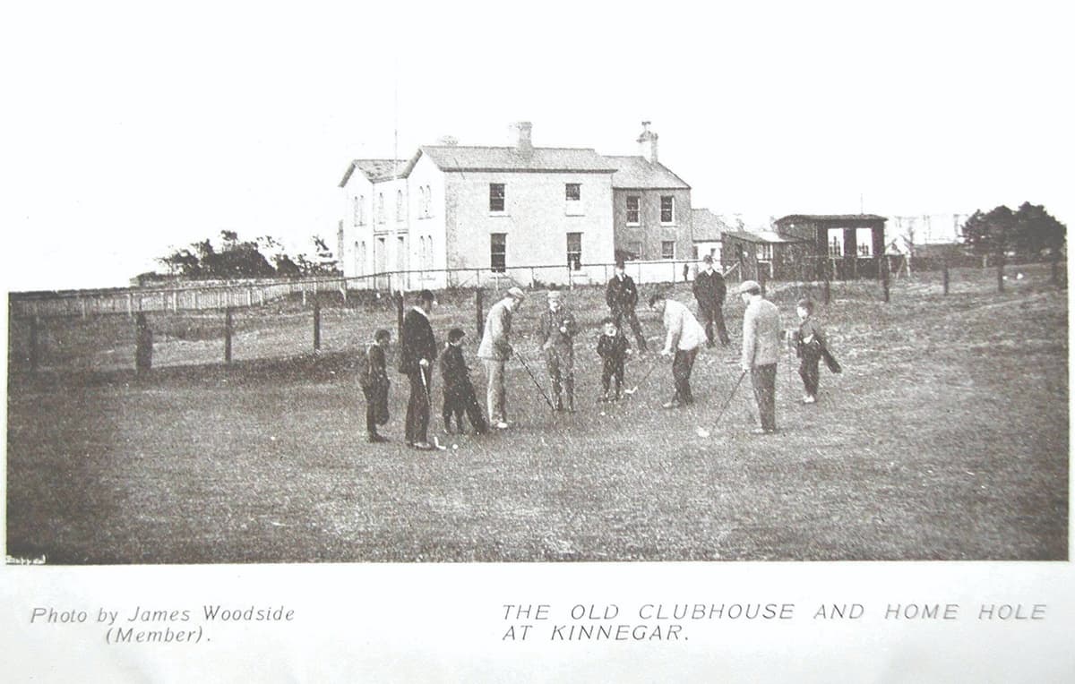 Old Clubhouse and Home Hole at Kinnegar