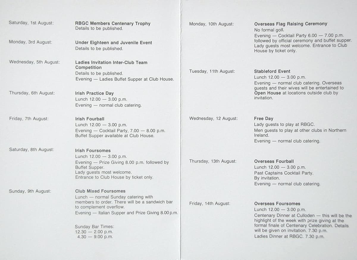Old Menu